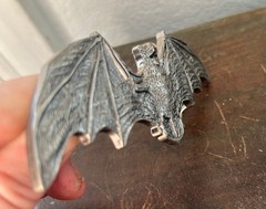 Vintage Style Bat Belt Buckle Dracula Megabat Gothic Western Design Metal