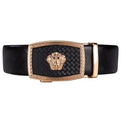 Dubulle Belts For waist size 24 » to 38 », belt 43 »(110cm), A Gold Orangutan