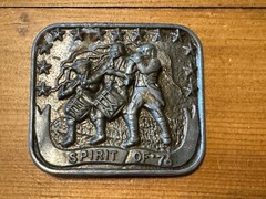 Vintage Spirit of &rsquo;76 American Revolution Patriotic Fife & Drum Belt Buckle