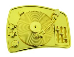 DISCO MENS ROCK REBEL Retro Turntable Belt Buckles Blaster Radio Dj Ghetto Music