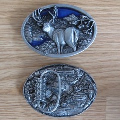 Deer Bow hunting belt buckle (choice designs)