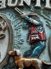 Vintage Hunting Waterfowl Duck Deer 1986 Belt Buckle Great American Buckle Co