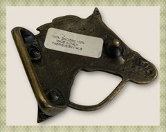 Vtg Horse Head W/Bridle Belt Buckle-Made In Italy – 2½ x 2¼” – 100% Zinc – NWT