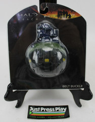 Halo Reach UNSC Grenade Figural Metal Belt Buckle 2010 Microsoft w/ Packaging