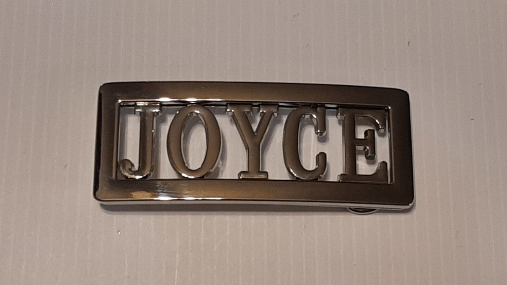 JOYCE Custom Personalized Name Belt Buckle -Put your name or word on Buckle