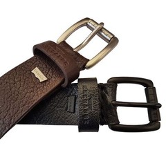 CRUDE EXCHANGE Mens Black Brown Jeans Real Genuine Leather Belts 26-64 inches