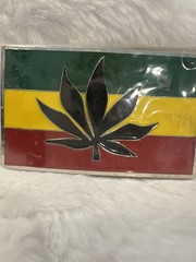 New Belt Buckle Marijuana Leaf Colorful New