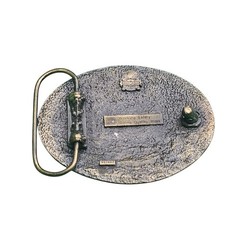 EnClean Men&rsquo;s Belt Buckle Bronze Floral Engraved Oval