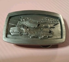 Vintage NOS CAT Road Builders Belt Buckle Caterpillar Heavy Equipment 1992