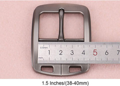 1.5 Inches (38-40 mm) Belt Buckle Single Prong Square Replacement Buckle for Men