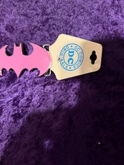 Batman /Batgirl Belt Buckle/ DC Comics / Pink Metal