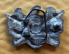 CHROME WARRIOR BELT BUCKLE NEW APPROXIMATELY 3 1/4&Prime; X 2 1/2&Prime;