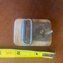 Vintage Texas Palm Wood Belt Buckle Petrified Stone State Silhouette Western