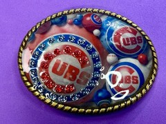 Chicago Cubs Baseball Team Sports Fan Collectible Belt Buckle