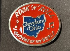 belt buckle – Rock n Roll Capital of the World – Cleveland Ohio – New In Box