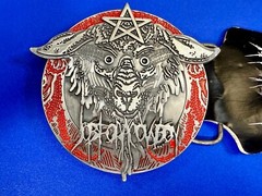 Lamb of God Symbol Logo Job for Cowboy American Heavy Metal Band Belt Buckle