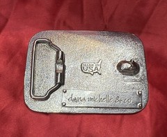 Designer Rectangle Belt Buckle Blank ~ dana michelle & co ~ Silver / Chrome Tone