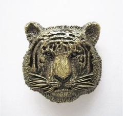 Antique Bronze Plated Tiger Metal Belt Buckle