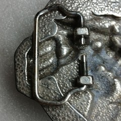 Belt Buckle Electric Bolt And Fist Akademiks Jeanius Major Voltage