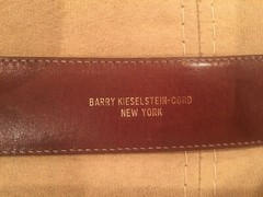 Huge Kieselstein-Cord Sterling Alligator Buckle With Brown Alligator Belt Size 2