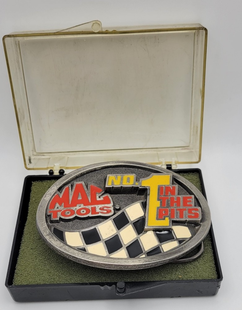Mac Tools No. 1 In The Pits Collector Series Vintage Belt Buckle