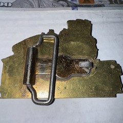 583 Locomotive Engine RAILROAD BELT BUCKLE Rare Free Shipping