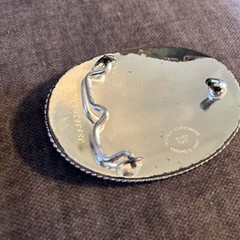 Montana Silversmiths Belt Buckle Motorcycle Mountain Rope Trim Gold Plated READ