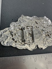 Famous Stars & Straps Triple Rose Belt Buckle Travis Barker Y2K Blink-182