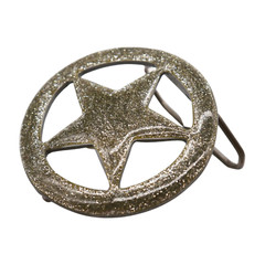 Men Women Belt Buckle Silver Metal Texas Lone Star Glitter Teen Kids Style TX