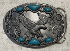 Metal Eagle Belt Buckle Arroyo Grande Buckle Co. 9×6.2cm Belt Width 5cm
