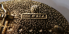 HORSE HEAD 3 Color Flower Belt Buckle Marked W USA 3.75&Prime; x 2.75&Prime; 1.5&Prime;belt
