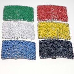 Studded belt buckle dark blue metal buckle removable buckle belt buckle