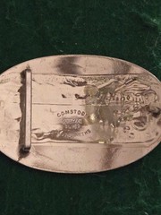 Vintage P.PL.B.R German Silver Belt Buckle (O-17)