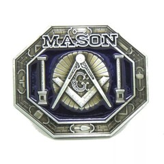 Mason Belt Buckle Western Cowboy American Workers (MASN-02)