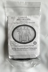 The Three Fighting Men Memorial Trophy Style Oval Belt Buckle Craft Kit – NEW