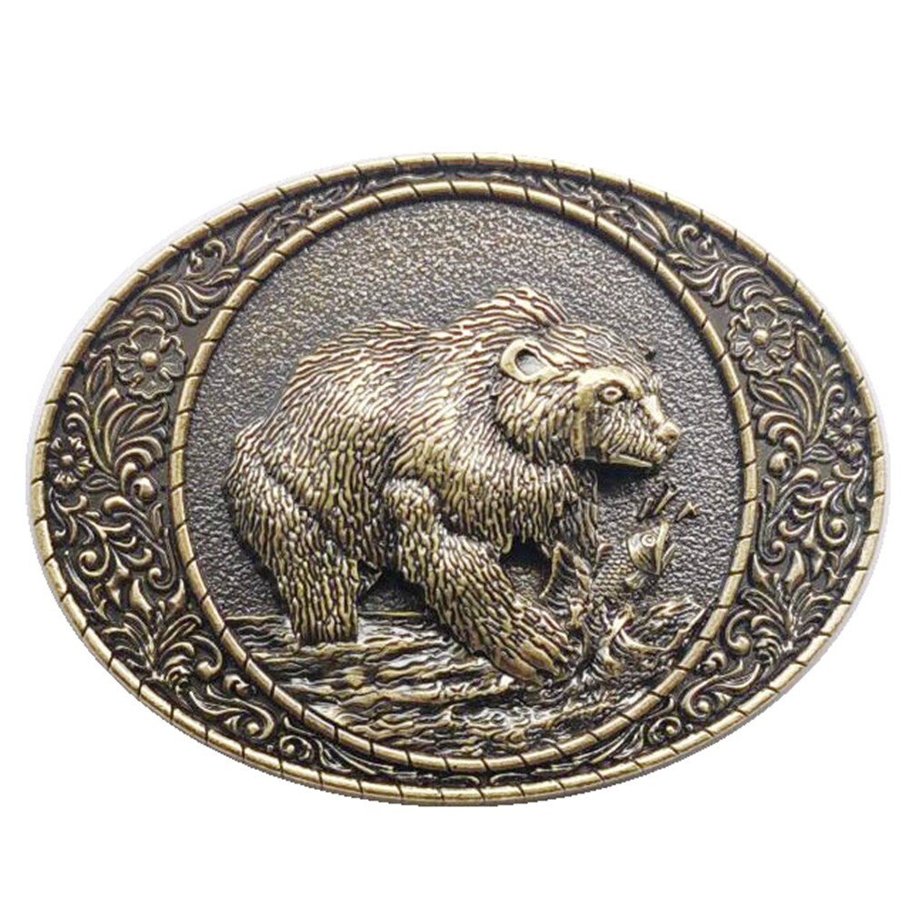 Bear Belt Buckle Animal Western Cowboy Native American Motorcyclists (BER-03)