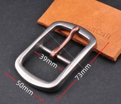 38mm Western Retro Solid Stainless Steel Leathercraft Heel Bar Jeans Belt Buckle