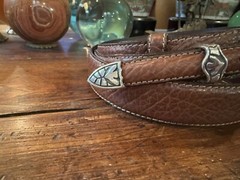 Chacon Sterling Silver Belt Buckle Set Nu 🦬38-41-1.3/8”✅