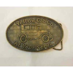 Vintage Bronze/Brass Yellow Cab Co Belt Buckle – Made in England