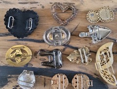 Mixed Wholesale Lot Womens Buckles, Clasps Brass Metal