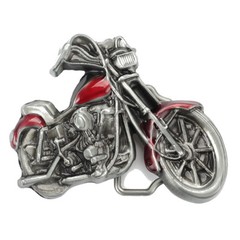 Motorcycle Belt Buckle Western Cowboy Motorcyclist (MOT-07)