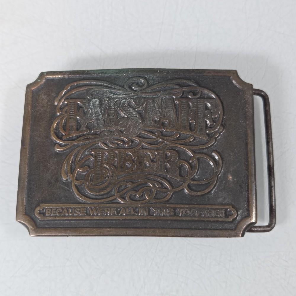 Vintage Falstaff Beer Bronze Belt Buckle Because We&rsquo;re All In This Together