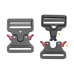 1PC Red 50mm Tactical Belt Buckles Metal Quick Release Military Straps Girdle