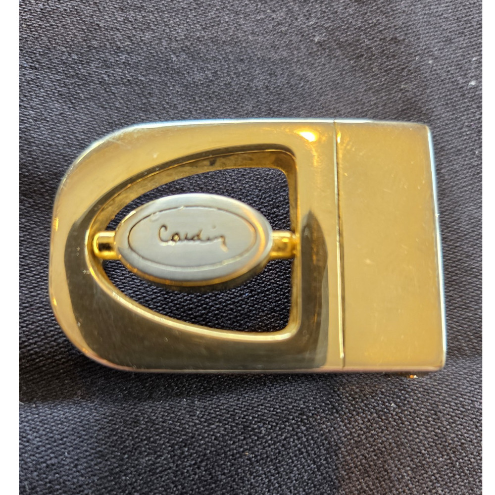 Cartier Men&rsquo;s Gold Metal Logo Belt Buckle Clamp Closure Fits 1.25 in Belt
