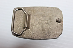 BTS German Silver Vintage Belt Buckle Horses Made in USA Silver Tone