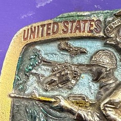 Vtg 1982 USMC United States Marine Corps First to Fight #1070 Belt Buckle