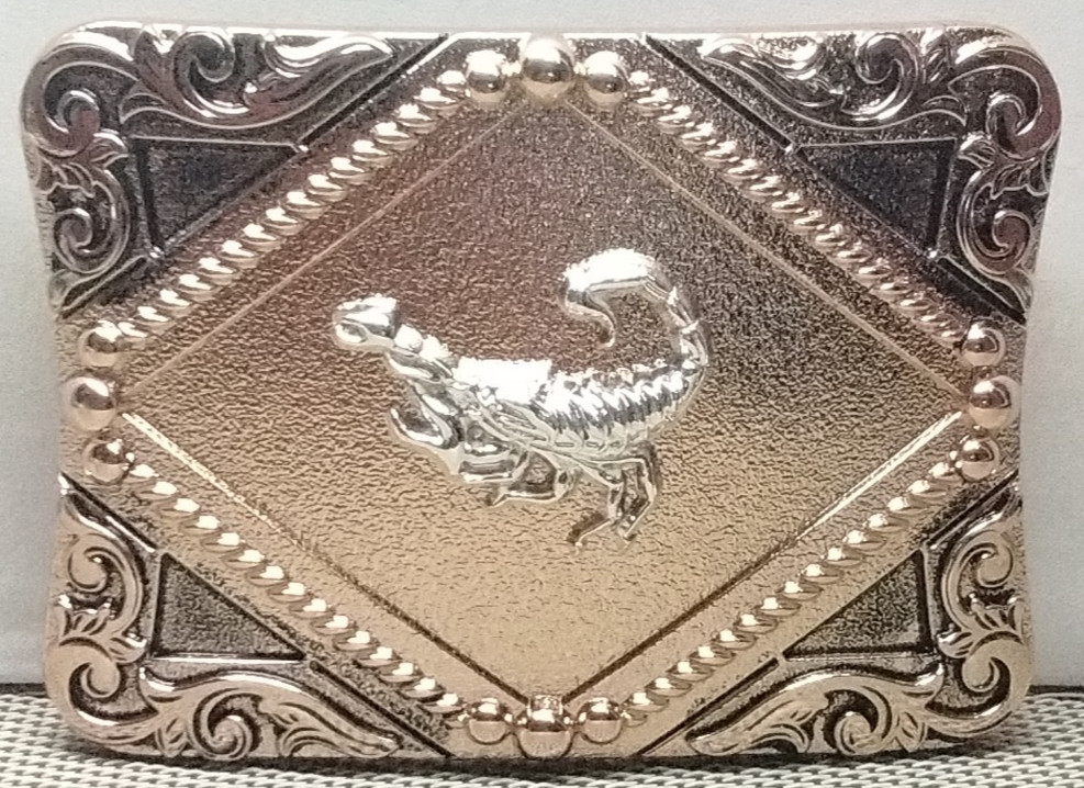 scorpion Western Cowboy Belt Buckle Hebilla Vaquera