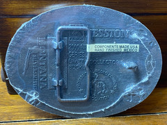 Hesston Wrangler 2000 Silver Tone NFR National Finals Rodeo Oval Belt Buckle VTG