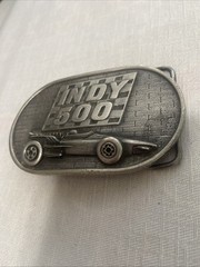 Vintage Collectible Indy 500 Memorial Day NASCAR Racing Belt Buckle 1976