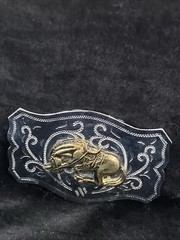 Vintage Western Cowboy Rodeo Horse Belt Buckle – Made in Hong Kong Unbranded